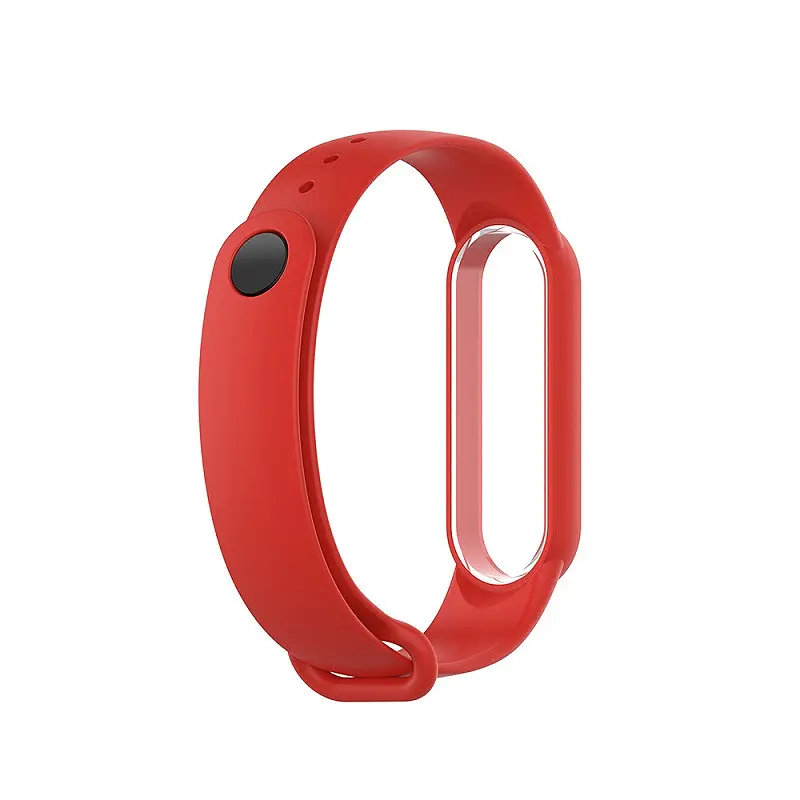 Ремінець для фітнес-браслета Lemfo для Xiaomi Mi Band 5, 6, 7 червоний - фото 3
