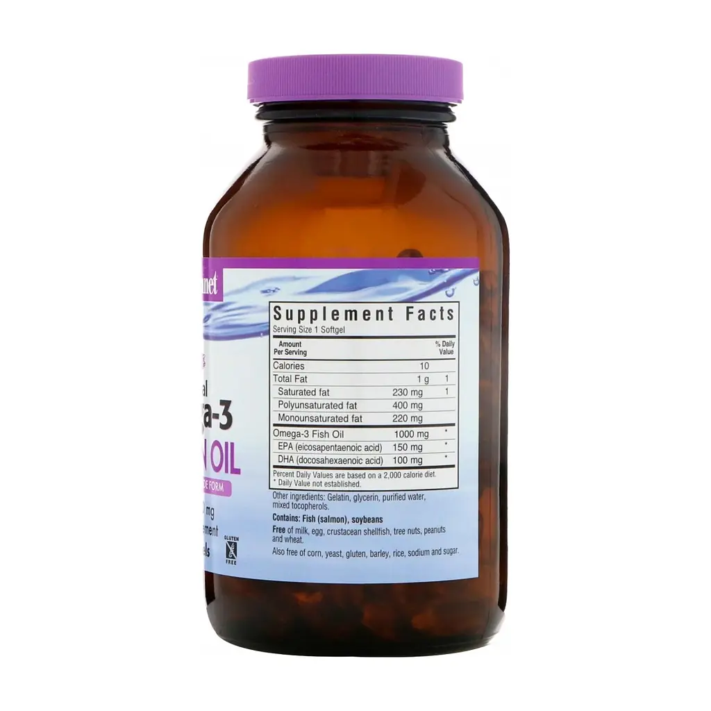 Жирні кислоти Bluebonnet Nutrition Натуральна Омега-3 з лососевих Жира, 90 желатинових (BLB0952) - фото 2