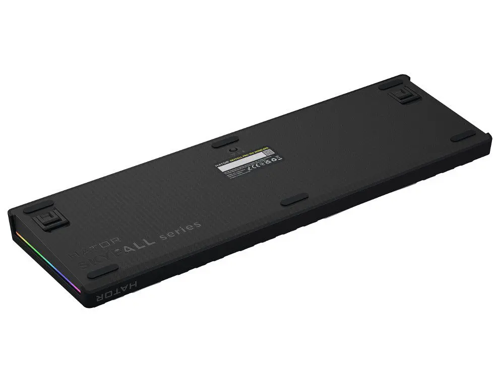 Клавіатура ігрова механічна HATOR HTK-4100-UA Wireless Skyfall 100 PRO Black-White Aurum Vanila Silent switches - фото 6