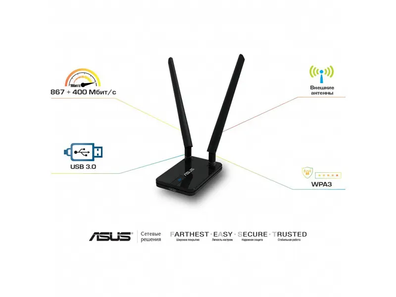 Wi-Fi адаптер Asus USB-AC58 - фото 3
