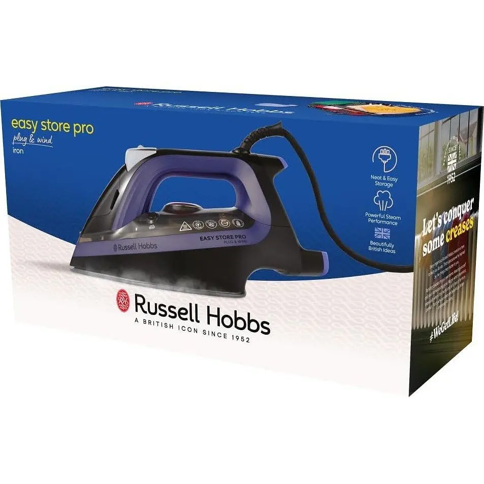 Утюг Russell Hobbs Easy Store Pro 2400 Вт черно-синий (26731-56) - фото 4