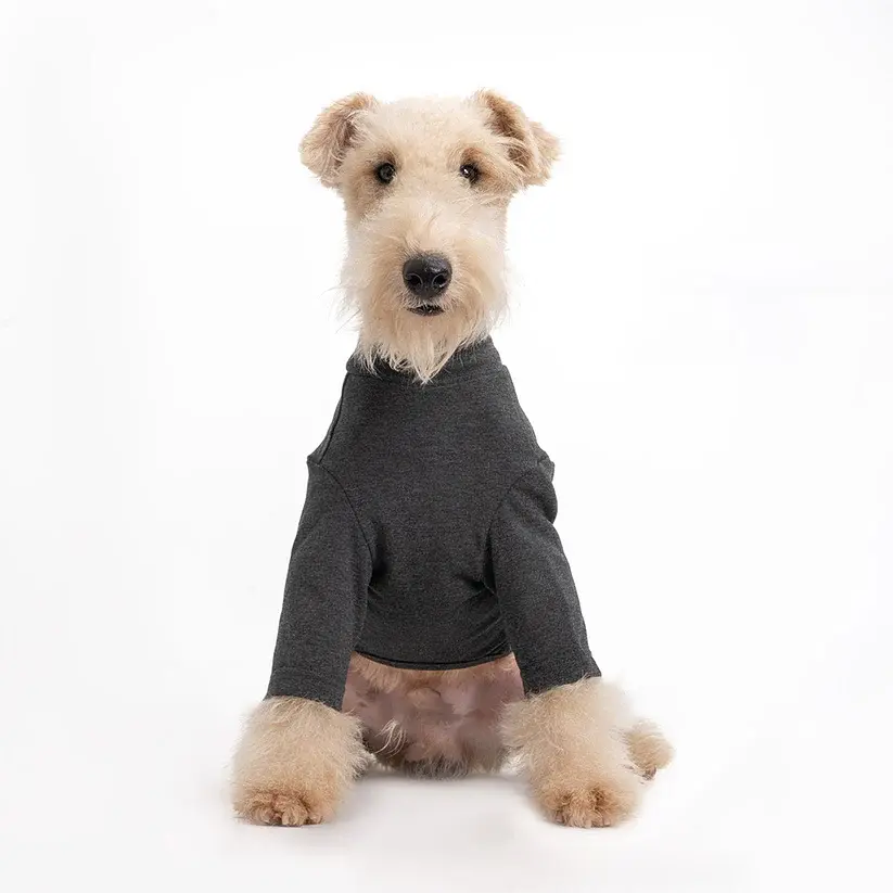 Базовий комбінезон/піжама для собак V.PET.B.R. Dog Jumpsuit CF36 Dark Grey - фото 4