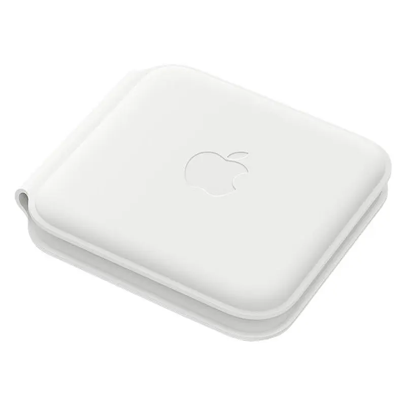 БЗП Wireless Charger with Magsafe 2in1 for Apple (AAA) (box) White - фото 4