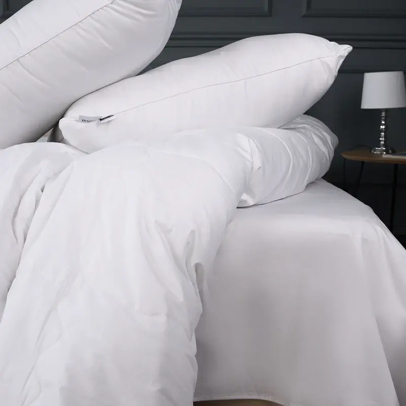 Літній постільний комплект MirSon Line Satin Light Pro Snow White Вовна Євро (2200010980431) - фото 5