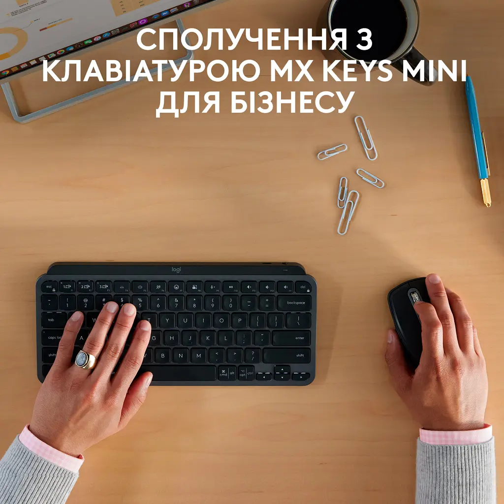 Мишка Logitech MX Anywhere 3S for Business Wireless/Bluetooth + Mouse Pad Studio Series Graphite (MX910-006958) - фото 10