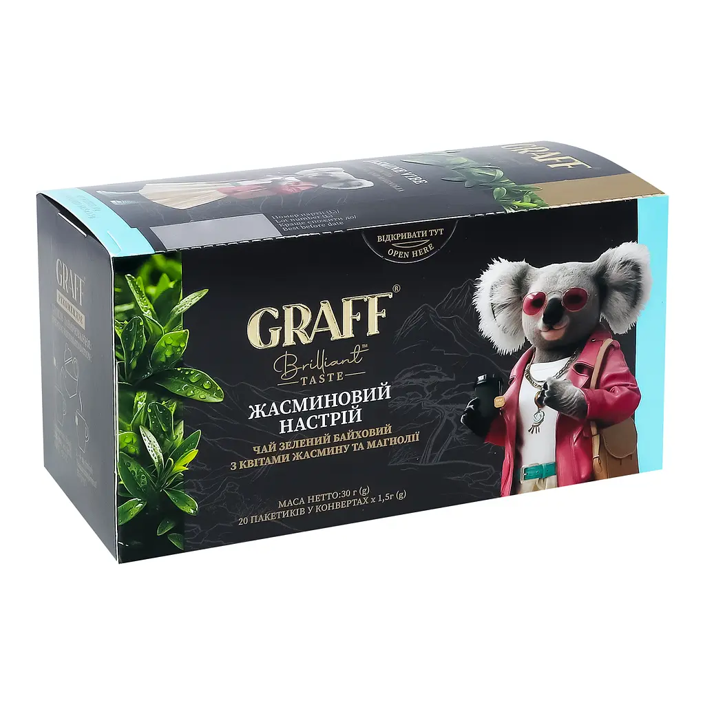 Чай зелений Graff Jasmine Vibe у пакетиках 30 г (1.5 г x 20 шт.) - фото 6