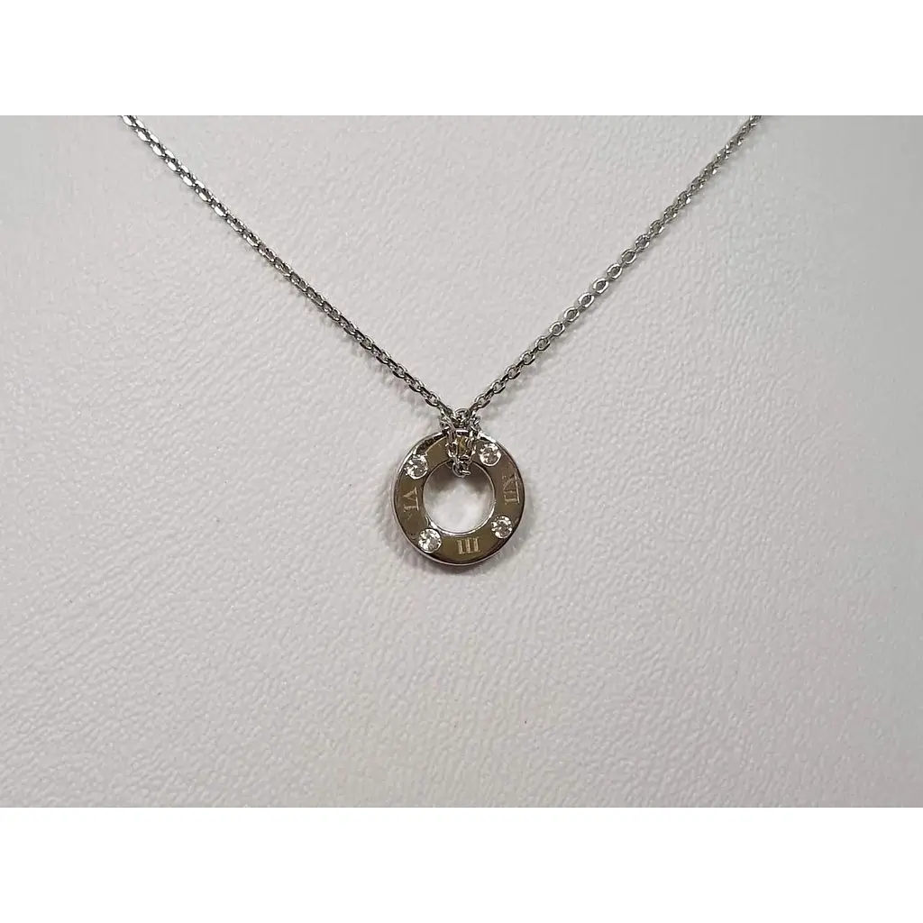 Срібне кольє Qvaliz Годинничок с фианитами. 90801283 - фото 2