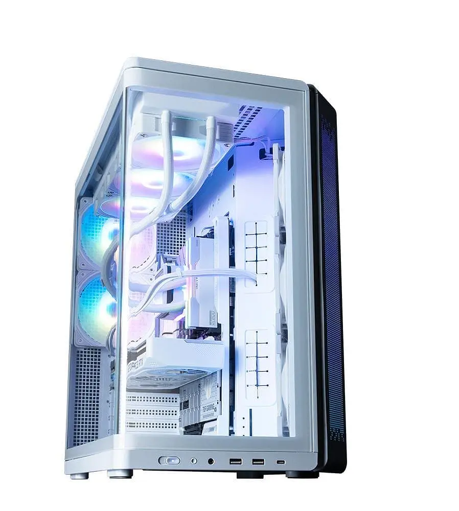 Корпус Zalman P60 из закаленного стекла без блока питания, белый (P60WHITE) - фото 12