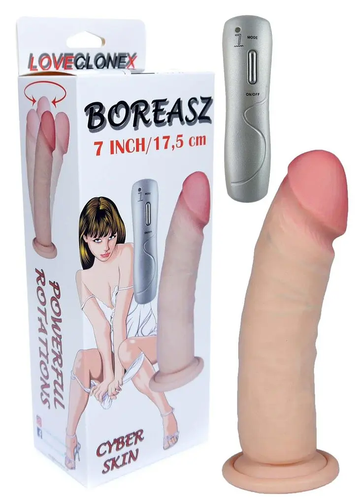 Вібратор B - Series Real Boreasz 7", 20.5 см (тілесний) - фото 6