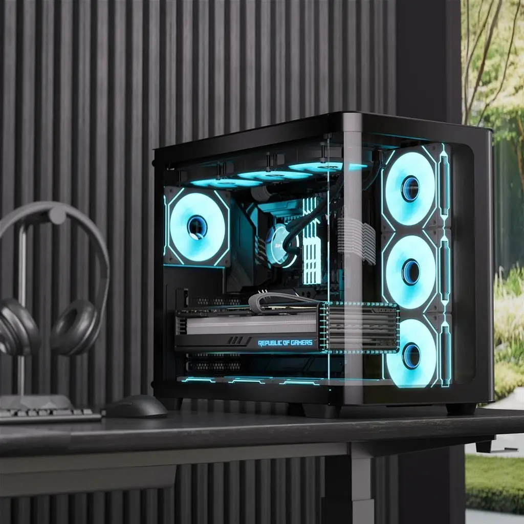 Корпус AeroCool P500C-G-BK-v1 Black (ACCM-PN01043.11) [146677] - фото 10