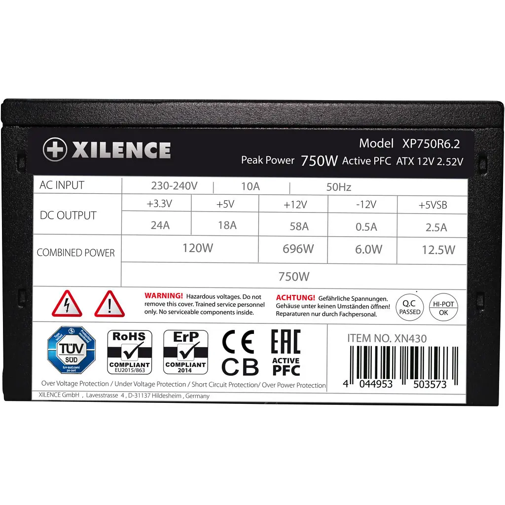 Блок живлення Xilence 750W (XP750R6.2 BULK) - фото 6