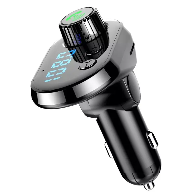 Bluetooth трансмиттер с кабелем Type-C/MicroUSB/Lightning "Car Q15" Черно-серый, fm модулятор для авто (ST) - фото 6