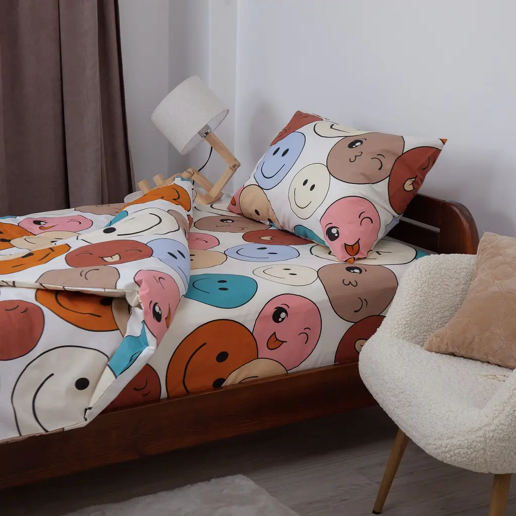 Комплект постільної білизни ТЕП Soft dreams Смайли підлітковий (2-04191_29890) - фото 3