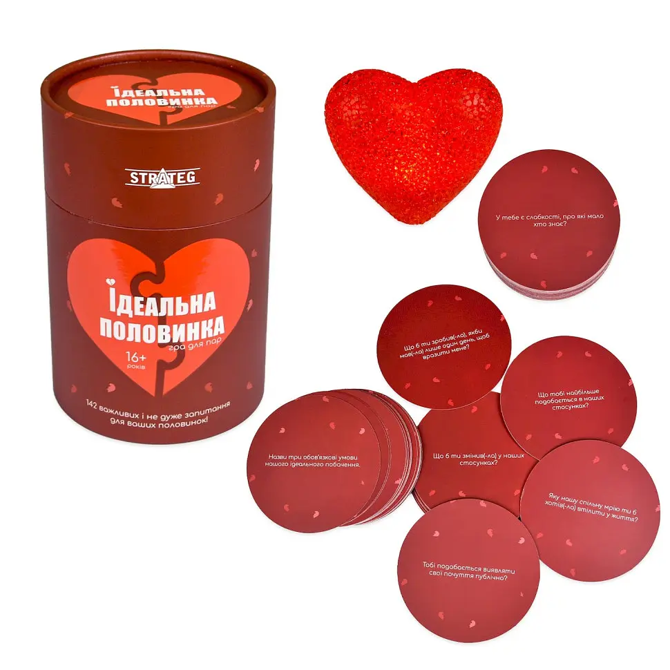 Настільна гра Strateg Ідеальна половинка 30888 гральні карти 71 шт - фото 3