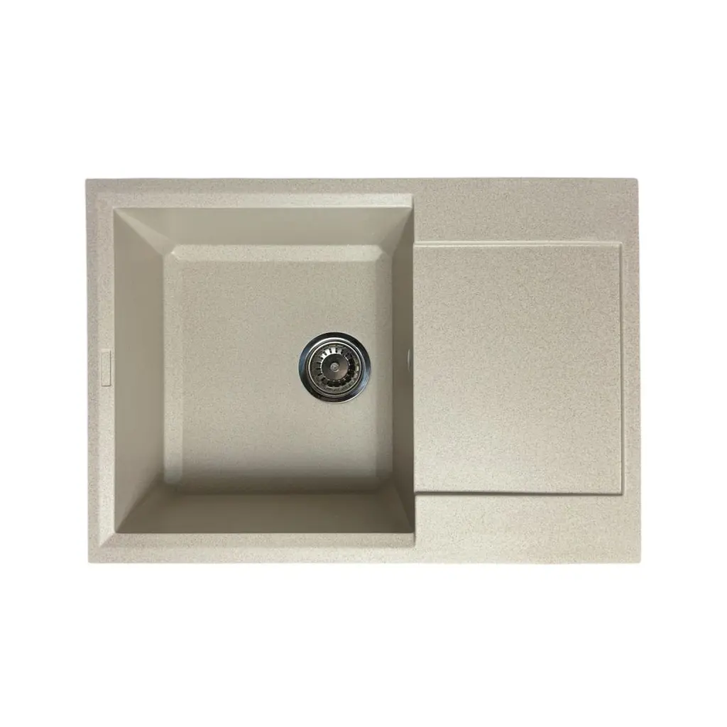 Кухонна мийка Adamant HORIZON MEDIUM avena 700x500x230 мм, з крилом 70 см - фото 2