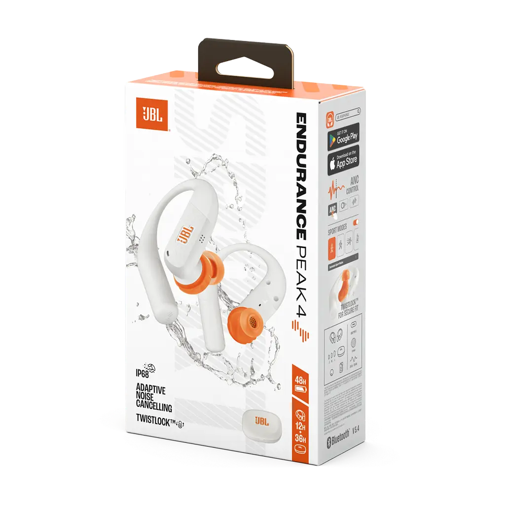 Бездротові навушники JBL Endurance Peak 4 (JBLENDUPEAK4WHT) білі - фото 8