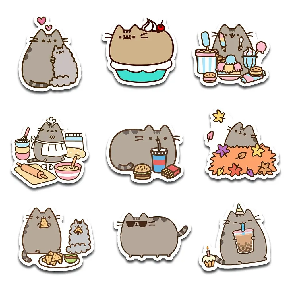 Стикерпак GeekLand Pusheen 45 штук (SP P 01) - фото 3