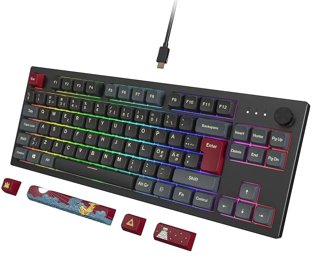 Клавиатура MONTECH MKey TKL Brown Switch Darkness (MK87DB) - фото 3