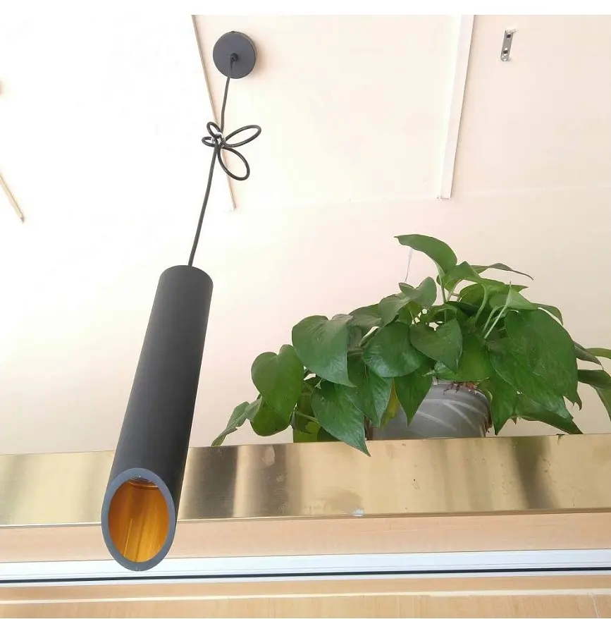 Люстра подвесная Brille тубус GU10 50W BK (AL-700S/1) - фото 9