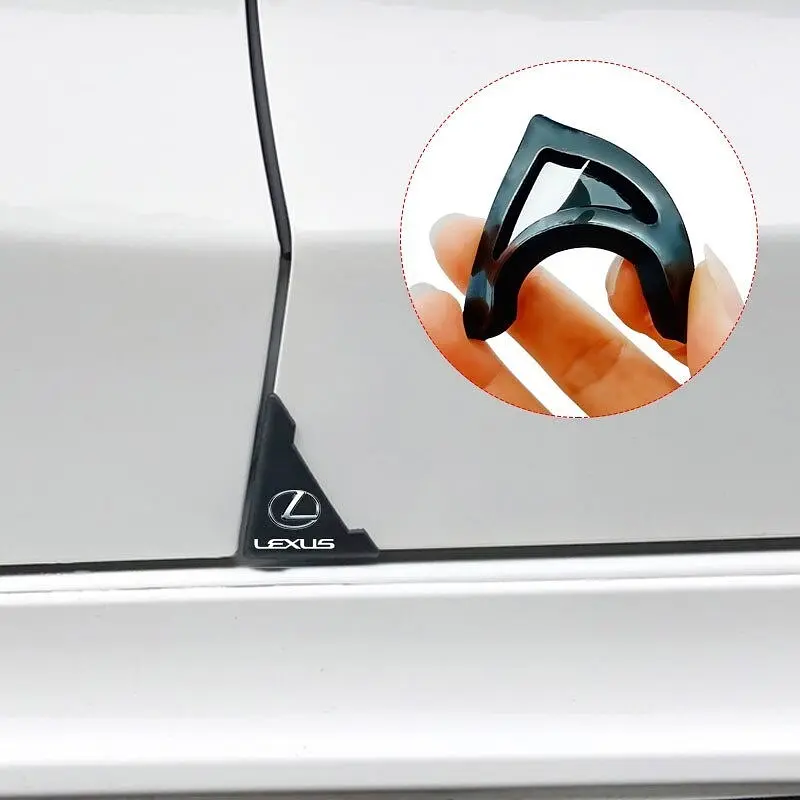 Захист кутів дверей Lexus 2 шт Гумові 45х58х47 мм на скотчі - фото 4