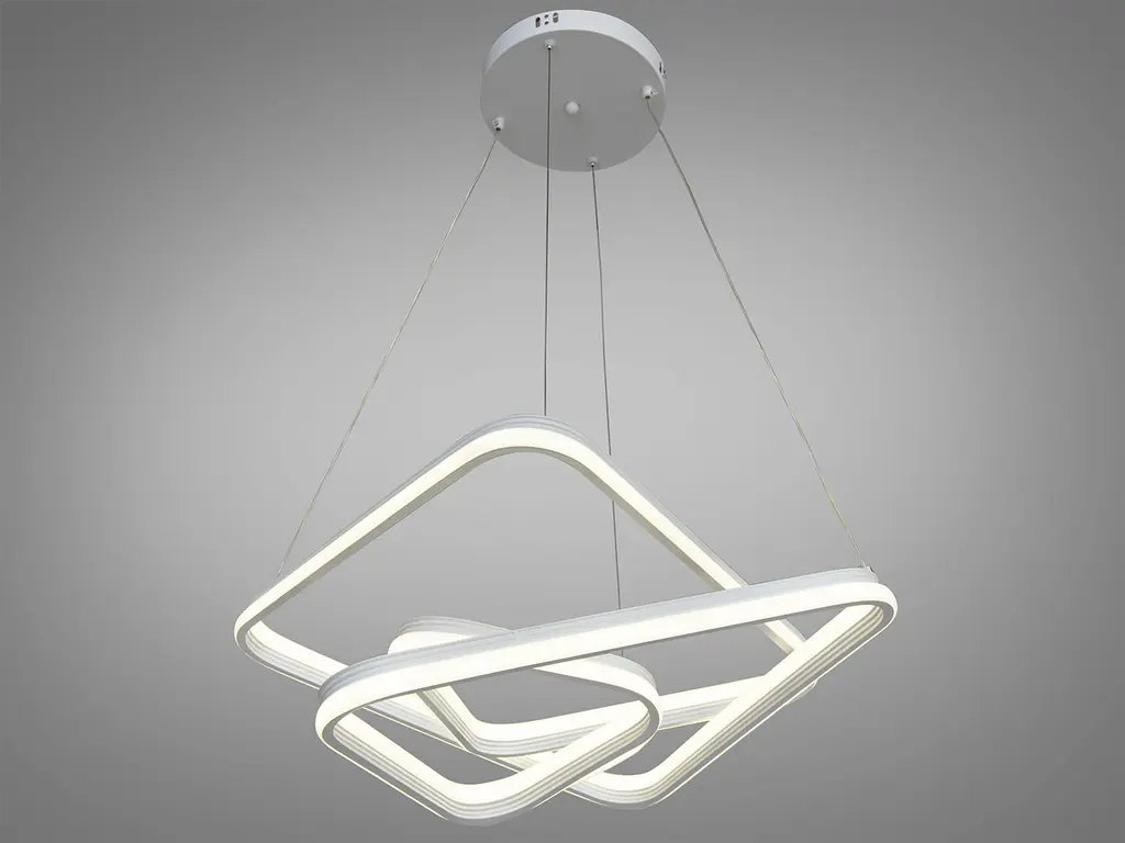 Підвісна LED-люстра з димером Diasha та пультом ДУ 1891WH - фото 2