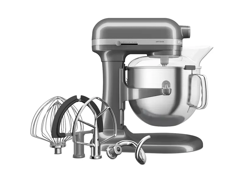 Кухонна машина KitchenAid Artisan 5KSM70SHXECU з підйомною чашею 6.6 л срібляста - фото 2