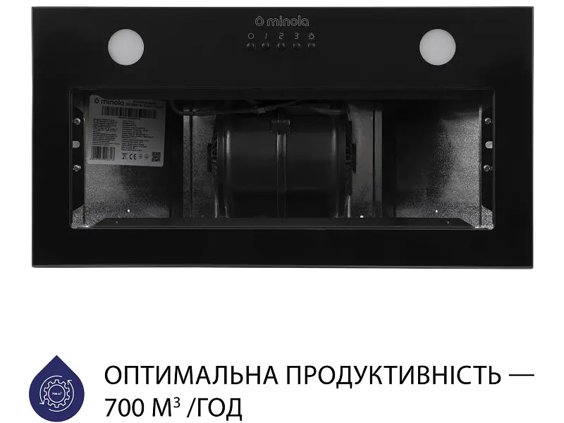 Витяжка Minola HBI 52621 BL GLASS 700 LED - фото 3