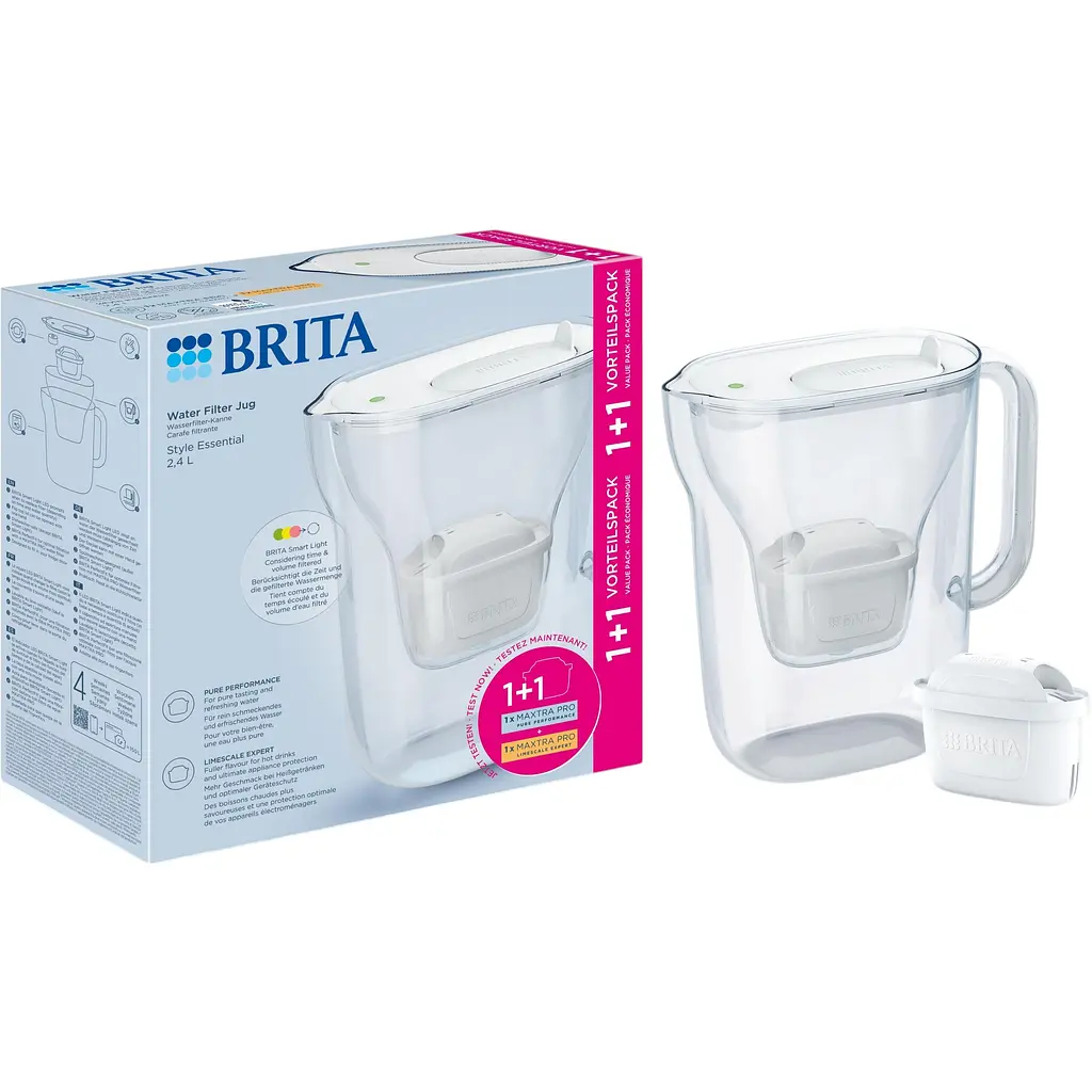 Фільтр-глечик Brita Style Essential Mxpro білий + 2 картриджа (1057795) - фото 6