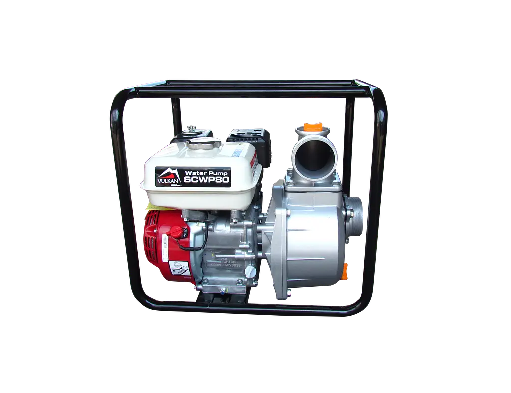 Мотопомпа рукав 75мм, 55м3/час, подъем 30м, чистая вода, SCWP80H, с двиг. HONDA GX160 - фото 2