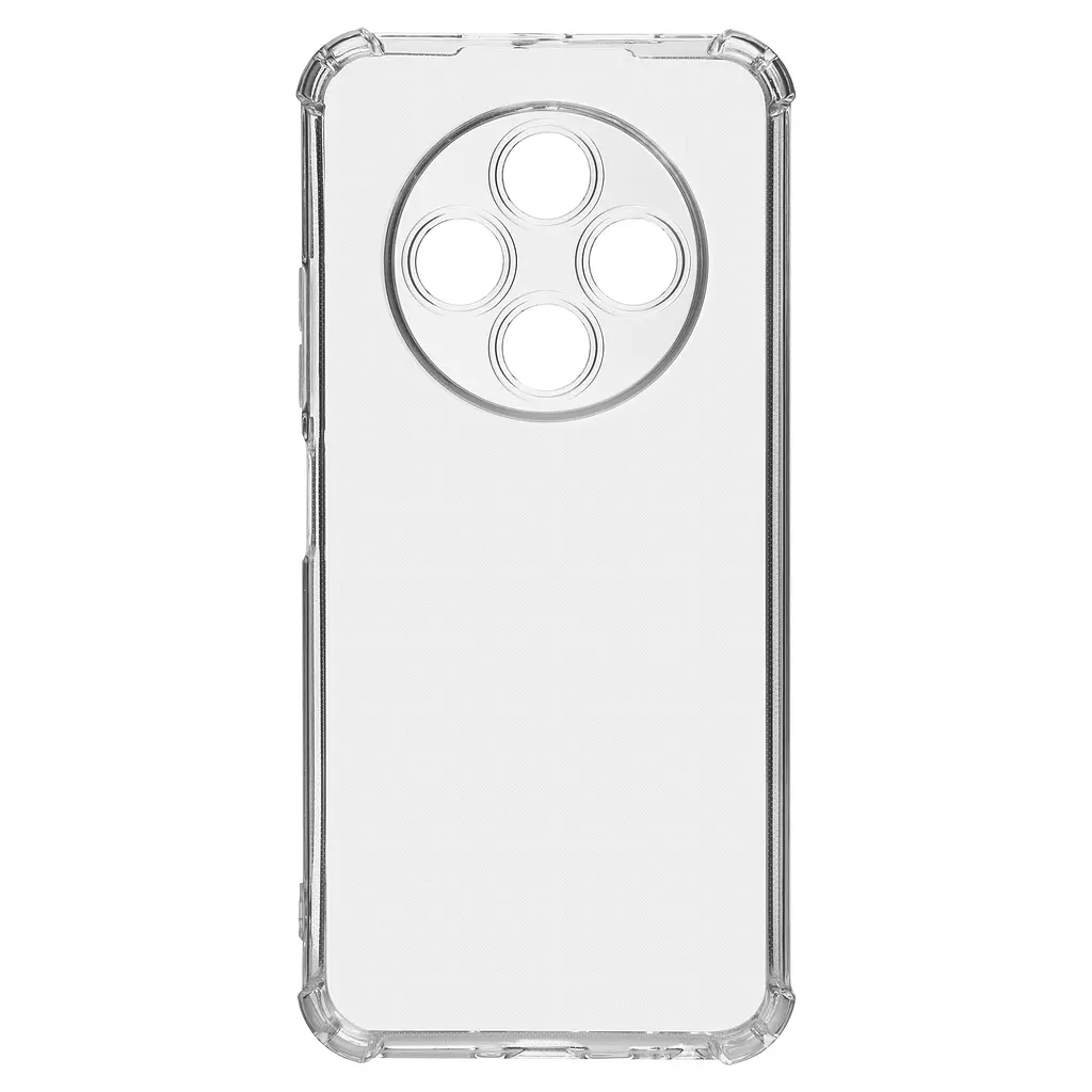 Прозрачный чехол для TECNO Spark 30C 4G (kl5) с защитой камеры и усиленными бортами, тонкий, силиконовый, бесцветный, ударостойкий, противоударный бампер c закрытой камерой, ArmorStandart (ARM81182) - фото 1
