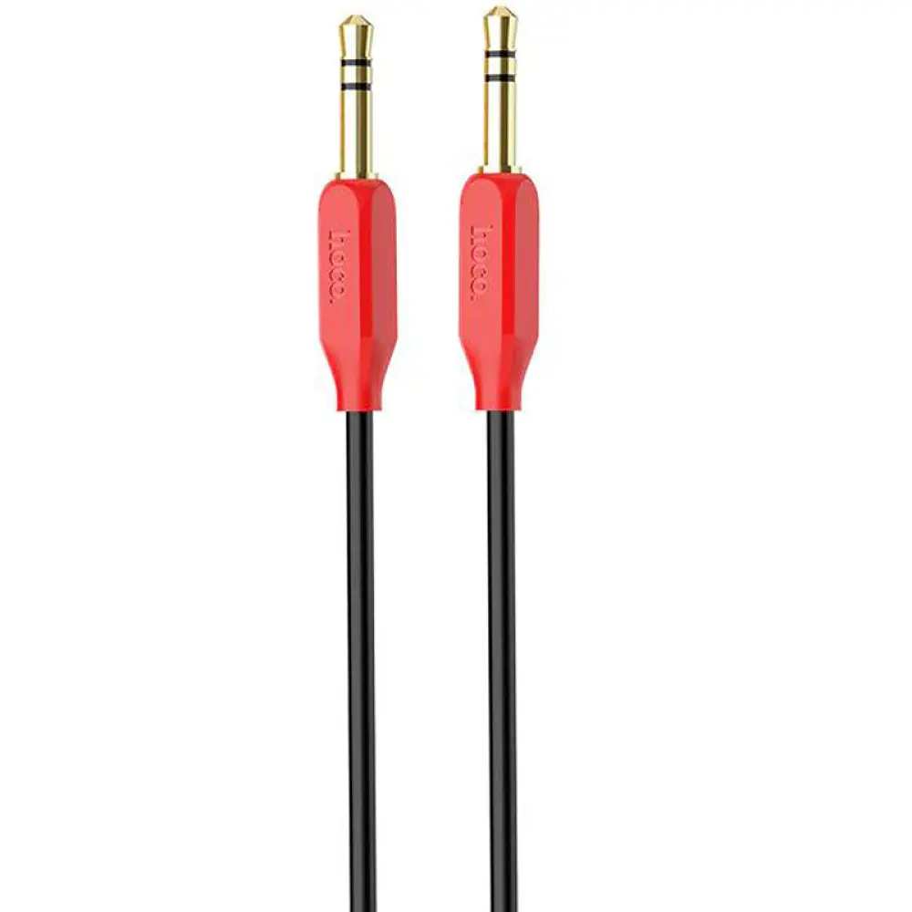 Кабель Hoco UPA11 Jack 3.5 мм (тато) - Jack 3.5 мм (тато) AUX 1.5 м Black-Red - фото 2