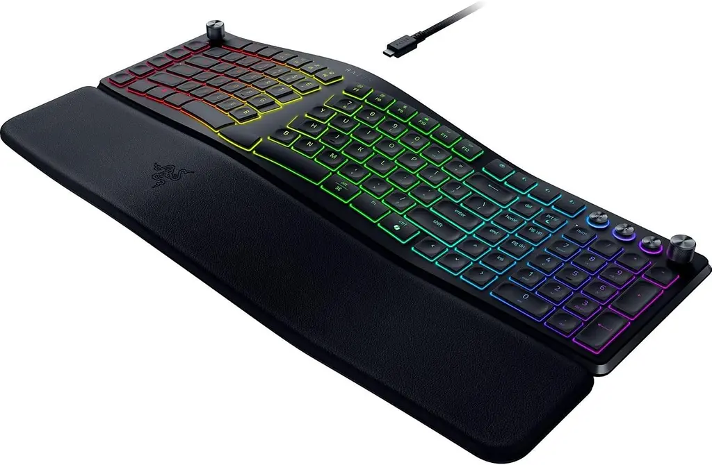 Клавіатура Razer Pro Type Ergo 118 key USB-A/WL/BT EN RGB Black (RZ03-05440100-R3M1) - фото 3