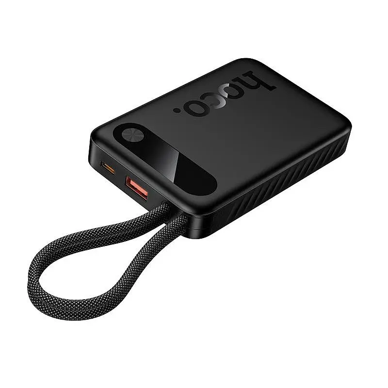 Універсальна мобільна батарея HOCO Edge PD fully compatible power bank with two cables J171 10000mAh |1USB/1Type-C, 22.5W/3A,