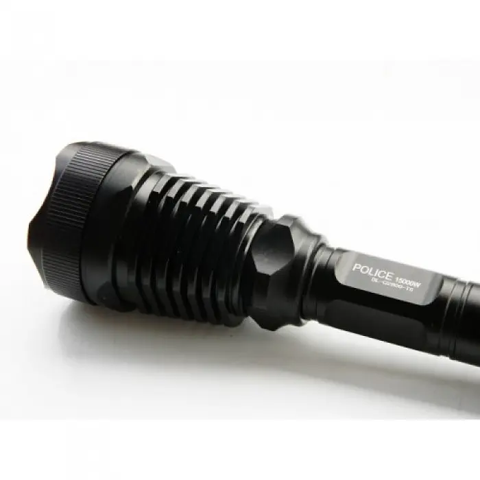 Ручной фонарь аккумуляторный Bailong металлический черный 1180 Lumen POLICE BL-Q2800 T6 150000W - фото 5