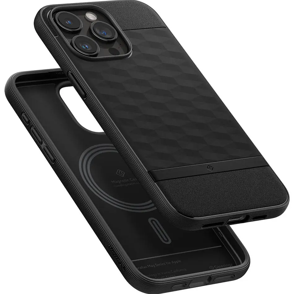 Чохол Caseology Parallax Mag MagSafe для Apple iPhone 15 Pro Max Matte Black [ACS06614] [96905] - фото 4