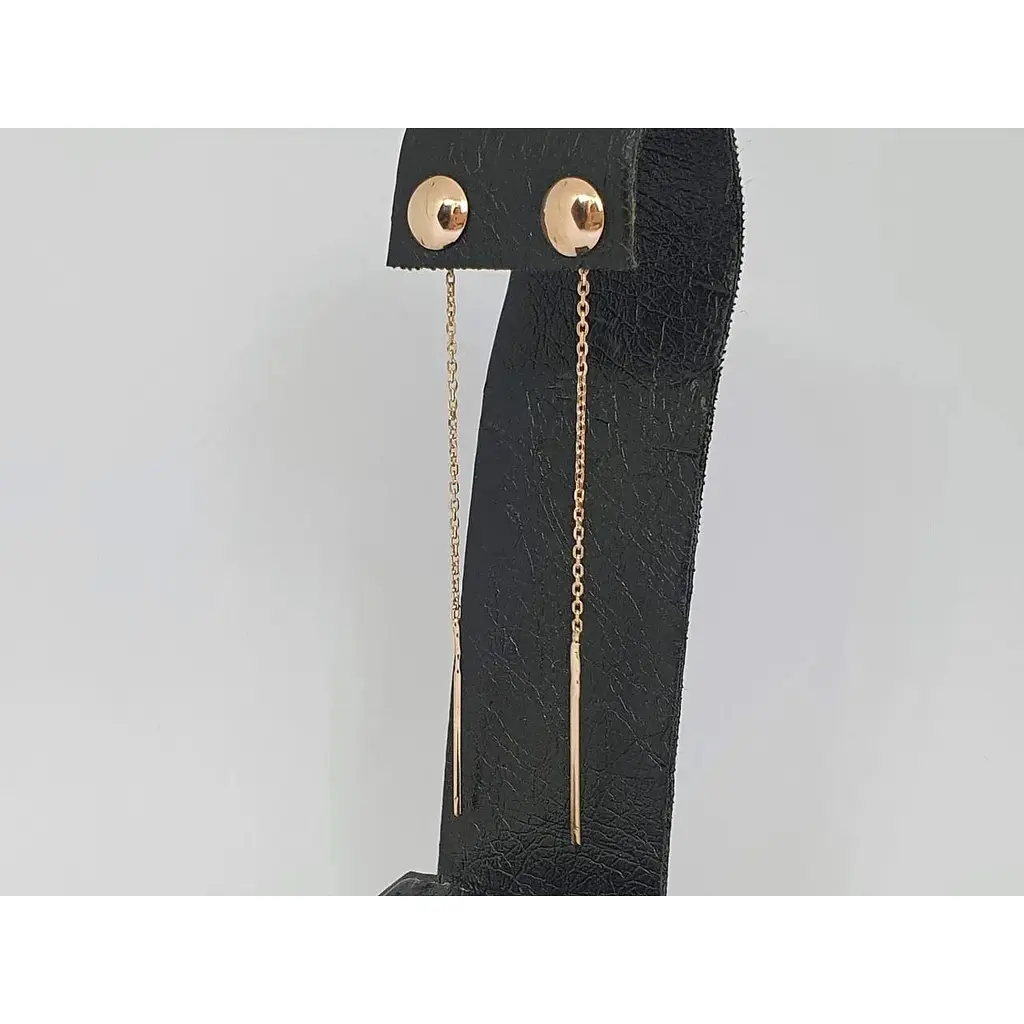 Золоті сережки-протяжки Tango. 580043 - фото 4