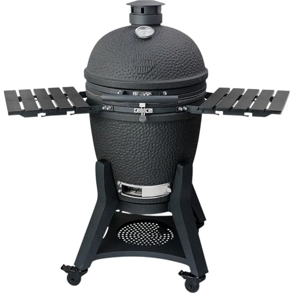 Керамический угольный гриль Grilli Kamado L 5 в 1 с системой BBQ Block Fire (749777) - фото 2