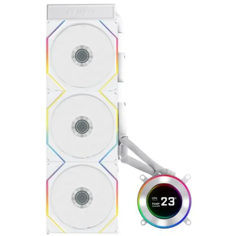 Система рідинного охолодження Lian Li HydroShift II LCD-C 360TL, White (G89.GHS2LCD36TW.00) - фото 2
