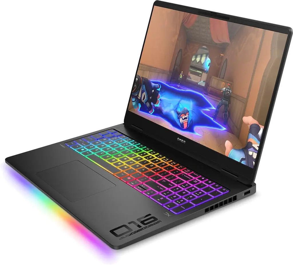 Ноутбук HP 16 OMEN 16-ah0043ua 2.5K IPS/U9-275HX/64GB/2TB SSD/RTX 5090 24GB/DOS/Чорний (BV8Y5EA) - фото 5