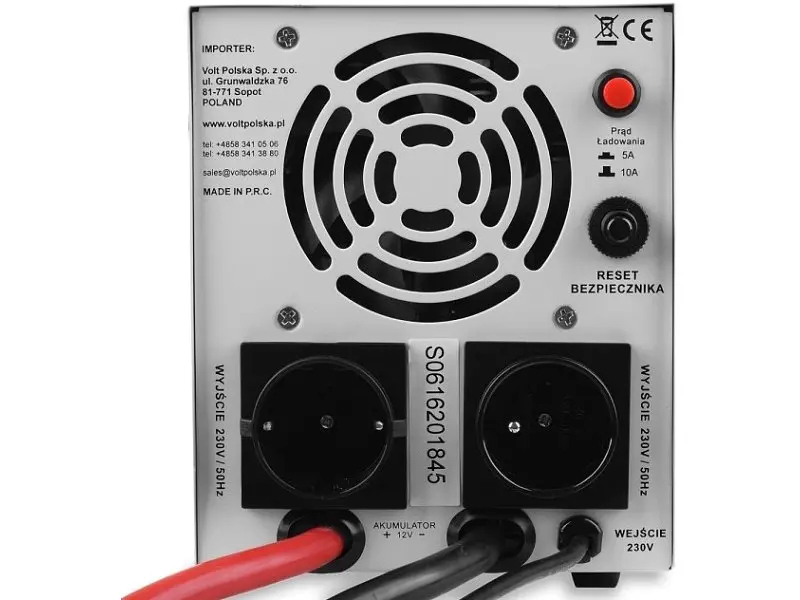 Гібридне ДБЖ/інвертор VOLT POLSKA SINUS PRO 800 E 12/230V 500/800W (3SP080012E) - фото 3