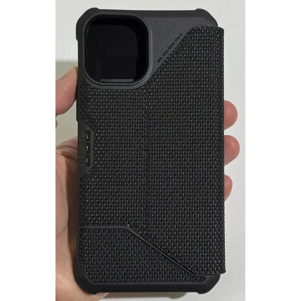 Оригинальный противоударный чехол книжка UAG Metropolis FIBR для iPhone 12 Pro Max (6.7") Black 112366113940 - фото 5