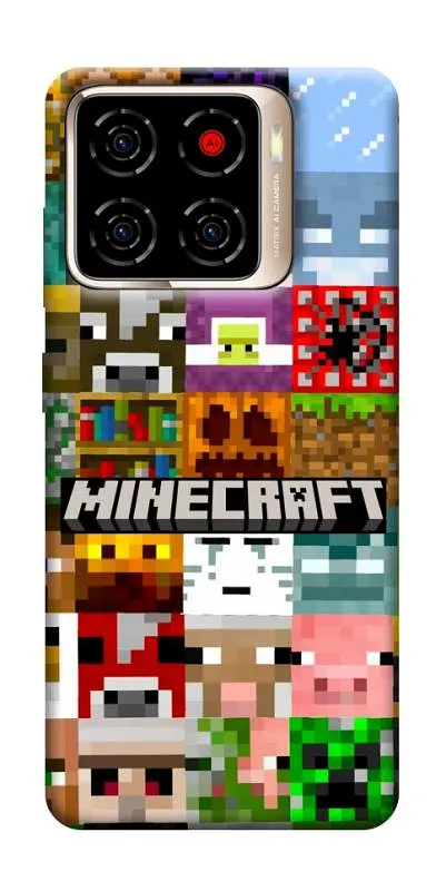 Чохол Demsky Minecraft collage для ZTE Blade A56