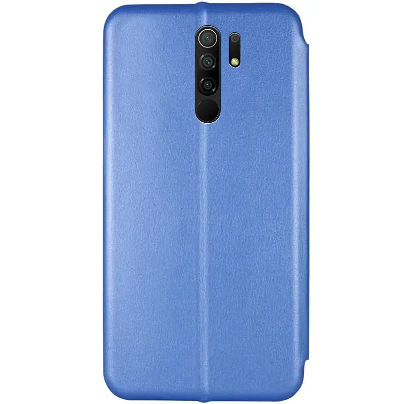 Кожаный чехол-книжка Classy для Xiaomi Redmi 9 Синий - фото 2