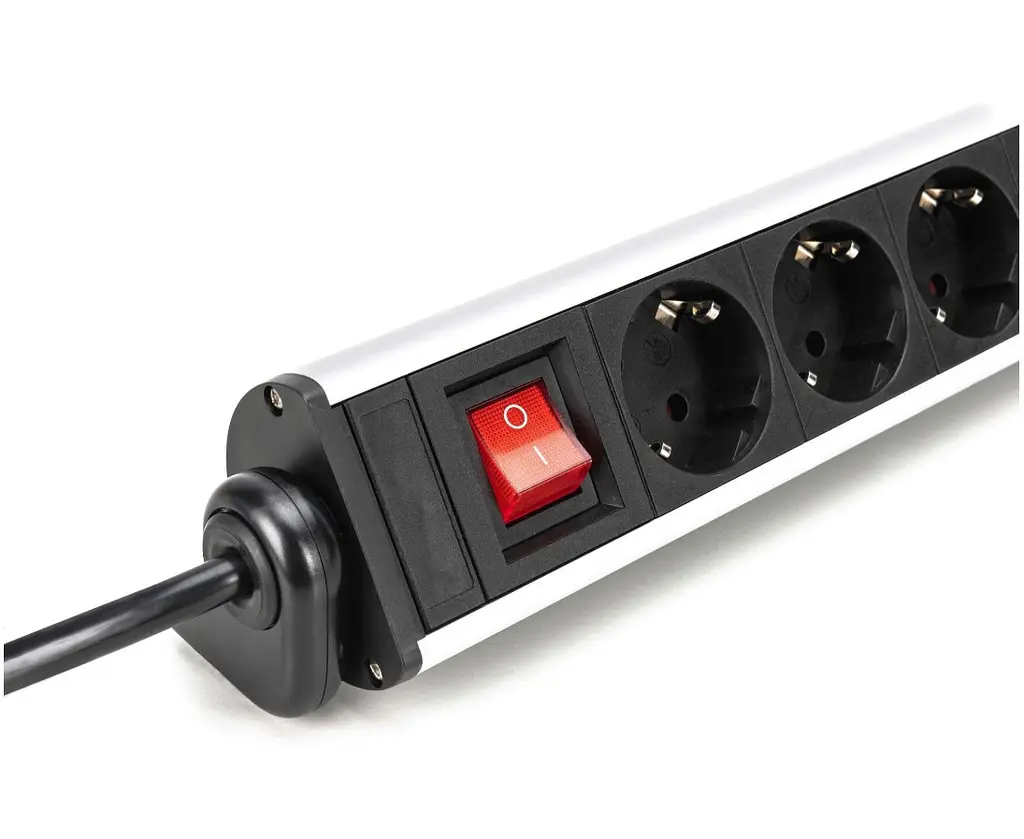 Мережевий фільтр-подовжувач DIGITUS DA70624 Office, 6xSchuko 16A, 3xUSB 2A, 3680 Вт, 1.5 м - фото 4