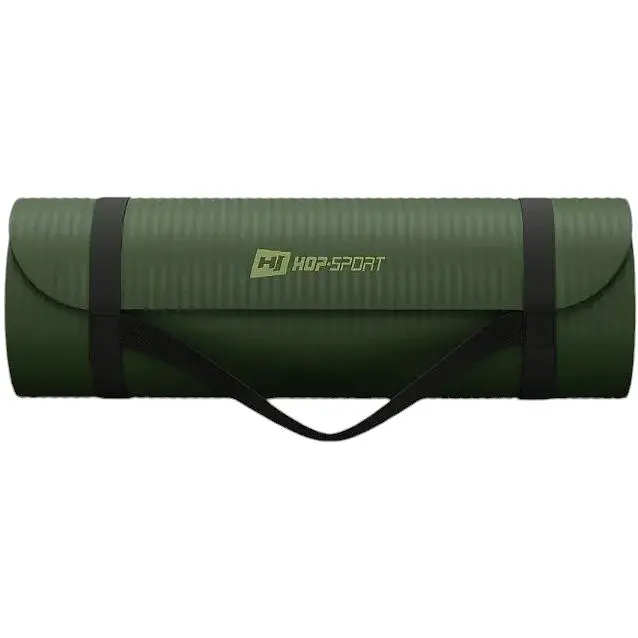 Килимок для йоги Hop-Sport HS-NB015GM NBR 1.5 см темно-зелений - фото 5