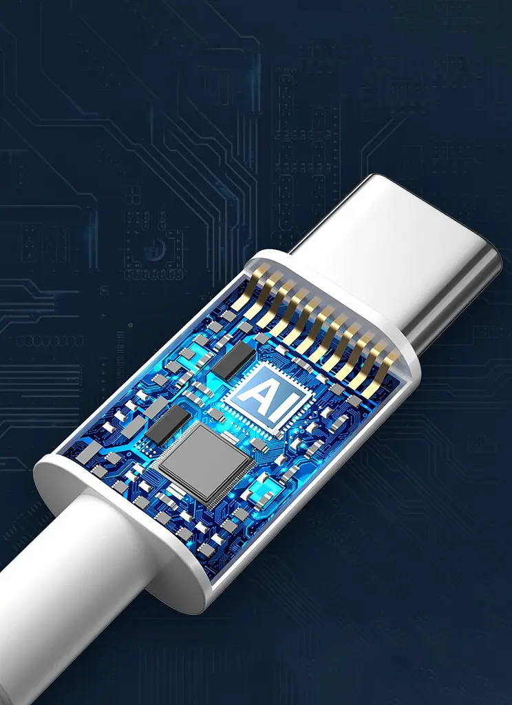 Кабель для швидкого заряджання та передачі даних Digital USB - Type-C 10A 2 м White - фото 5