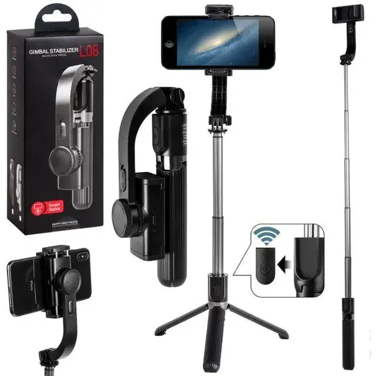 Стабилизатор штатив Gimbal L08 для фото автоматический сбалансированный Black (my011) - фото 2