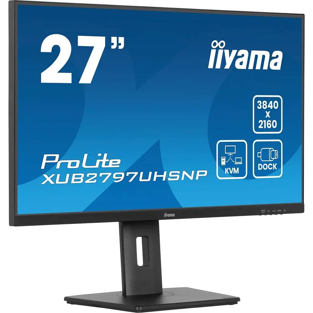 Монітор 27" Iiyama XUB2797UHSNP-B1 UHD IPS 60Hz (XUB2797UHSNP-B1) - фото 3