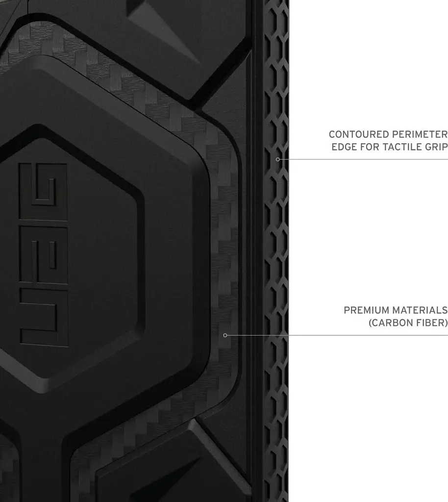 Оригінальний протиударний чохол UAG Monarch для Samsung Galaxy S24 Ultra (6.8") Carbon Fiber 214415114242 - фото 10