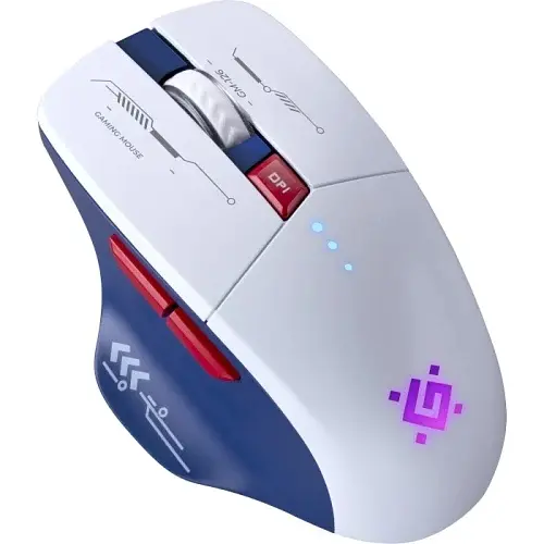 Миша бездротова Tisa GM-126, White/Blue, Bluetooth / 2.4 GHz / USB, оптична Defender teh0028186 - фото 3